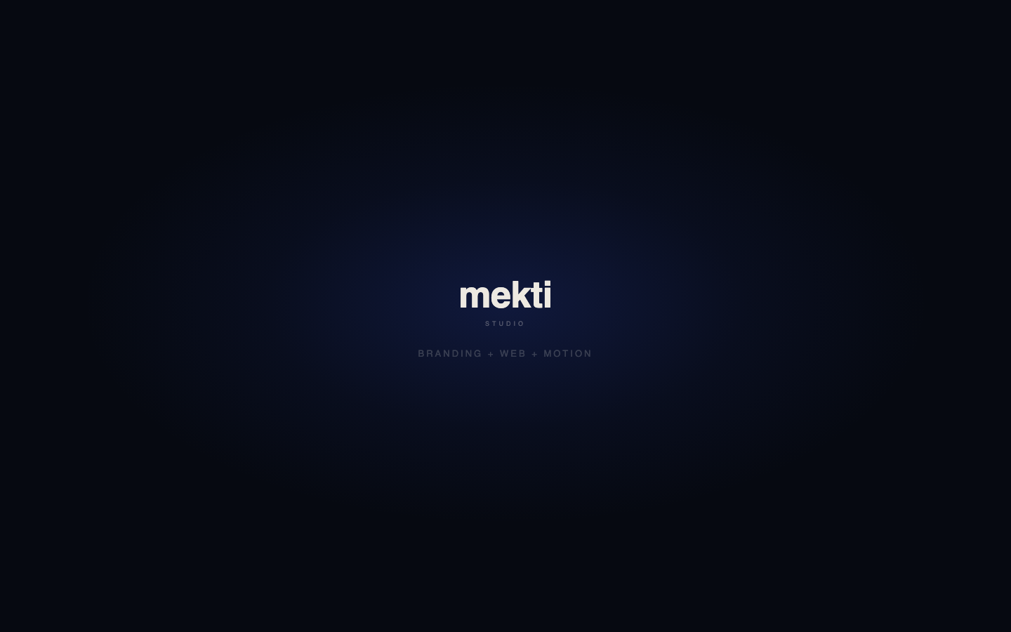 Mekti Studio nettside